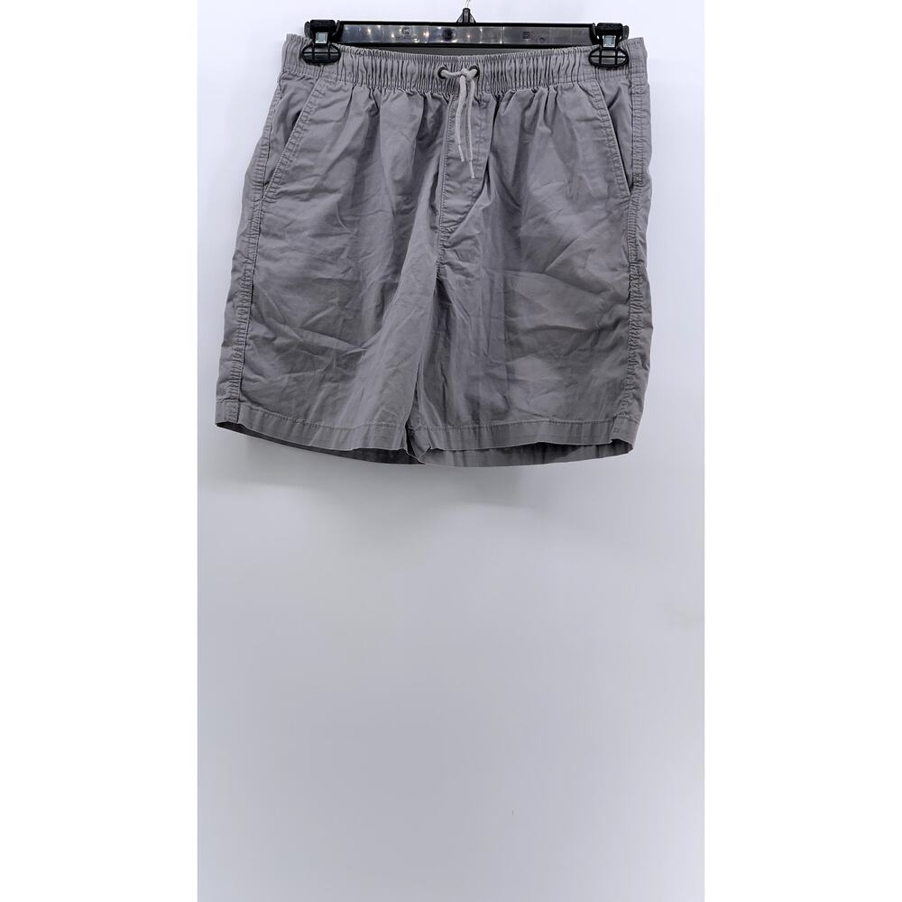BASIC EDITIONS Women's Vintage Gray Drawstring Casual Shorts SZ M